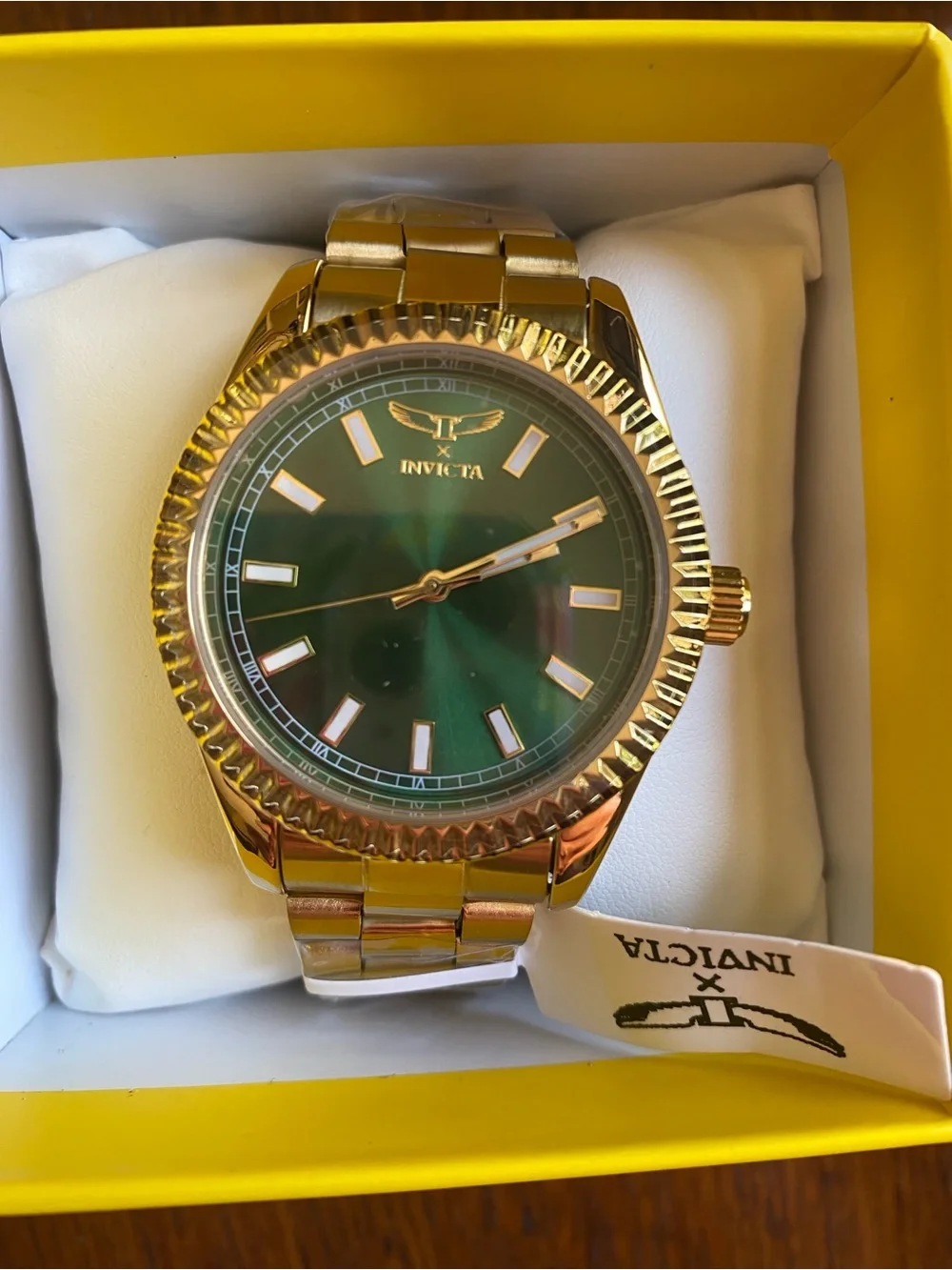 Invicta Green Face Watch